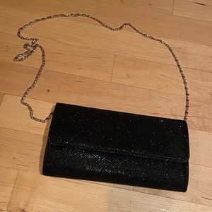 Black Sparkly Formal Clutch/Shoulder bag